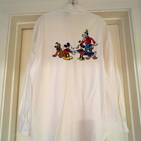 Disney Tops - Disney Embroidered White Shirt